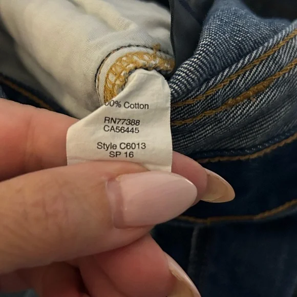 J.Crew Factory Distressed Denim Jean Shorts Cuffed Uncuffed Size 27 - Picture 6 of 7